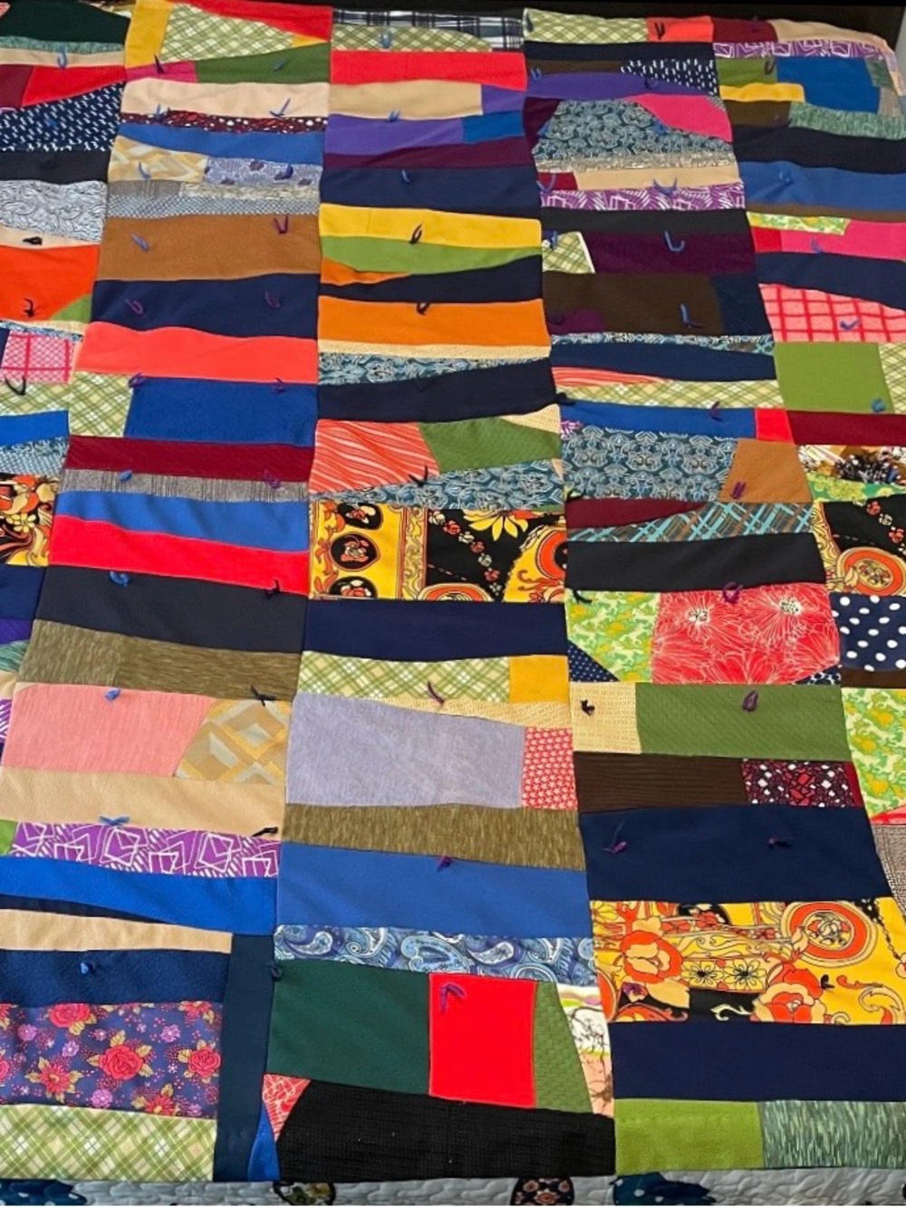 Vintage Crazy Quilt / Blanket